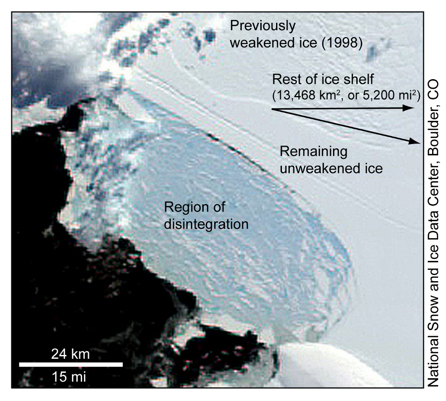 Mapping the new ice front line towards Cape Foyn