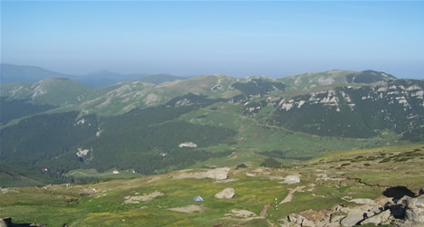 Bucegi Mountains view