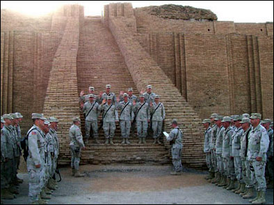 Reenlistment Ceremony at the Ziggurat
                              of Ur