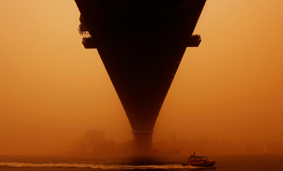 1. The Strong, Dry Desert Wind Blows
                            Huge Clouds of Sand Creating a Hovering
                            Sandstorm Which Changes the Color of the
                            Entire Area, Including the Sky, Into a
                            Surreal Orange Color (Tints of Orange), May
                            5, 2005, Tallil Air Base, Al Jumhuriyah al
                            Iraqiyah - Republic of Iraq. Photo Credit:
                            Staff Sgt. Darcie Ibidapo, United States Air
                            Force (USAF, http://www.af.mil); DefenseLINK
                            News Photos
                            (http://www.DefenseLink.mil/photos/,
                            050505-F-4903I-191), United States
                            Department of Defense (DoD,
                            http://www.DefenseLink.mil or
                            http://www.dod.gov), Government of the
                            United States of America (USA).