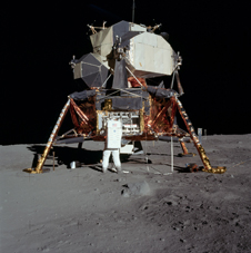 Buzz Aldrin and the Lunar Module